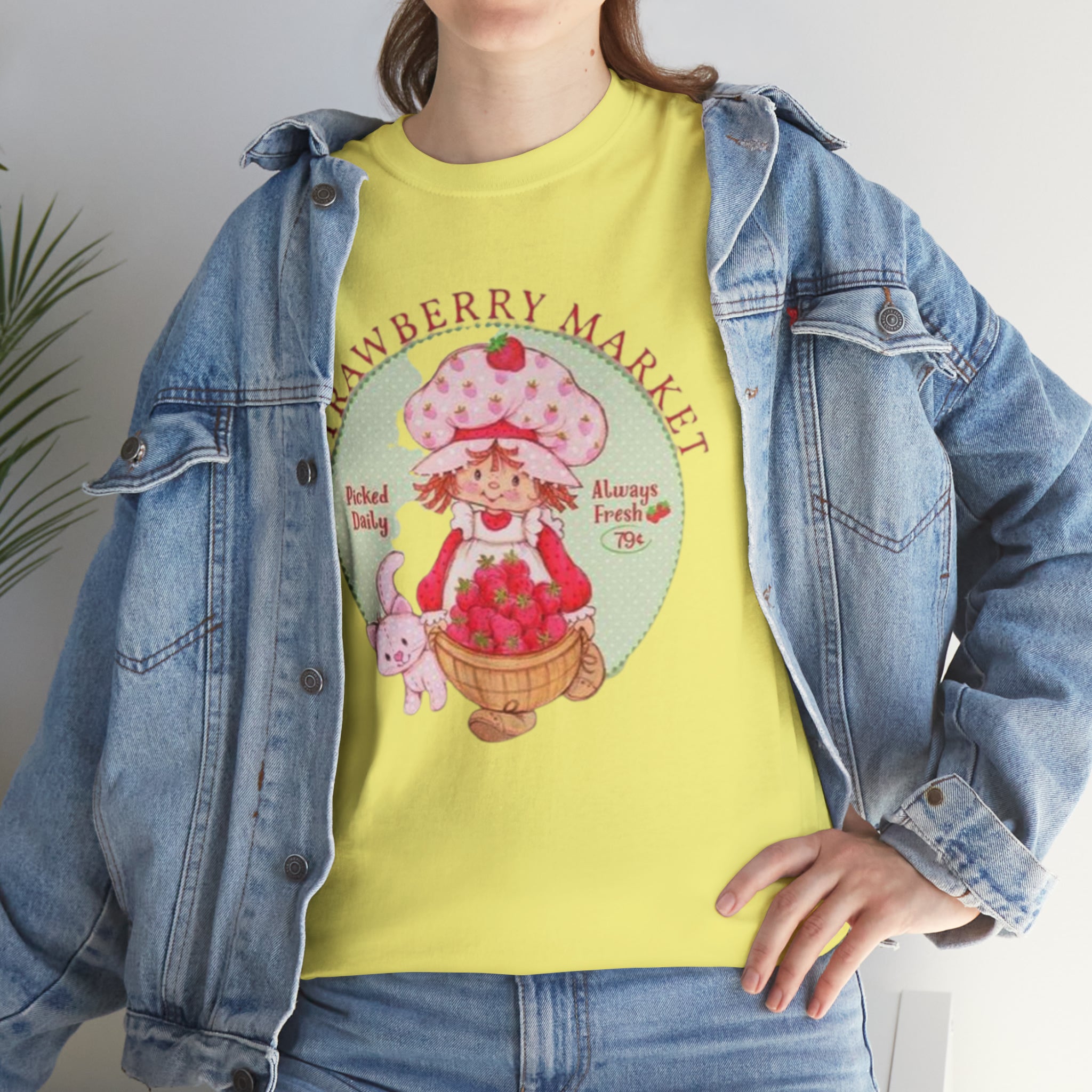Strawberry Shortcake-  Unisex Heavy Cotton T-Shirt - Creations by Chris and Carlos